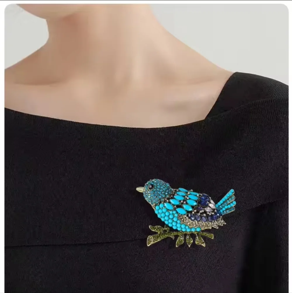 Luxury Crystal Bird Brooch